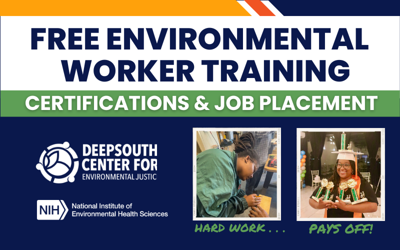 Deep South Center for Environmental Justice to offer free Environmental Career Worker Training